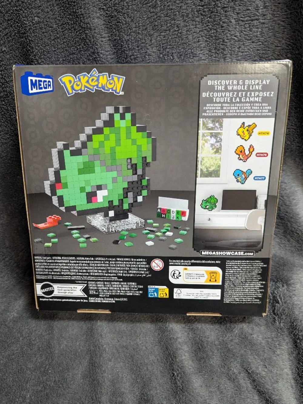 New Mattel Mega Pokémon Pixel Bulbasaur Building Toy Kit - 374 pieces